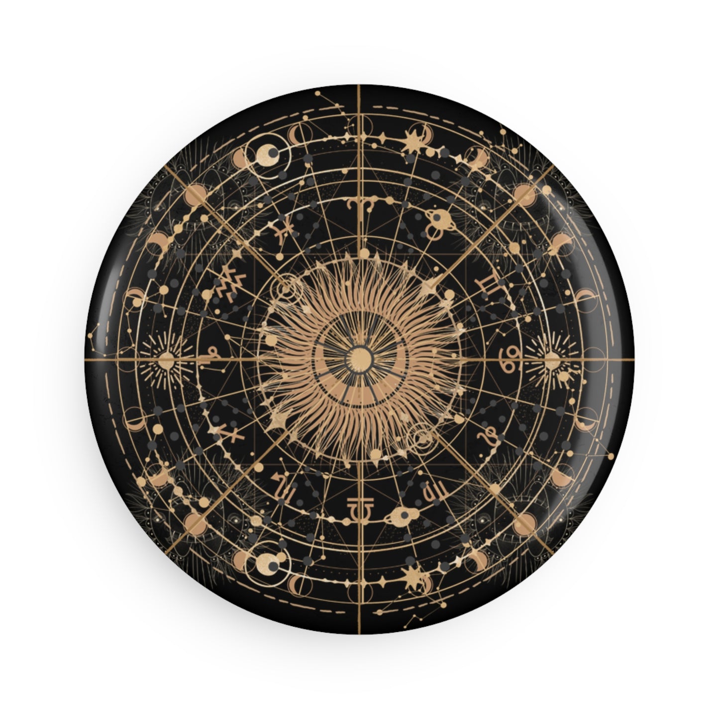 Astrology Button Magnet Set - Celestial Decor for Home, Gifts for Astrology Magnet