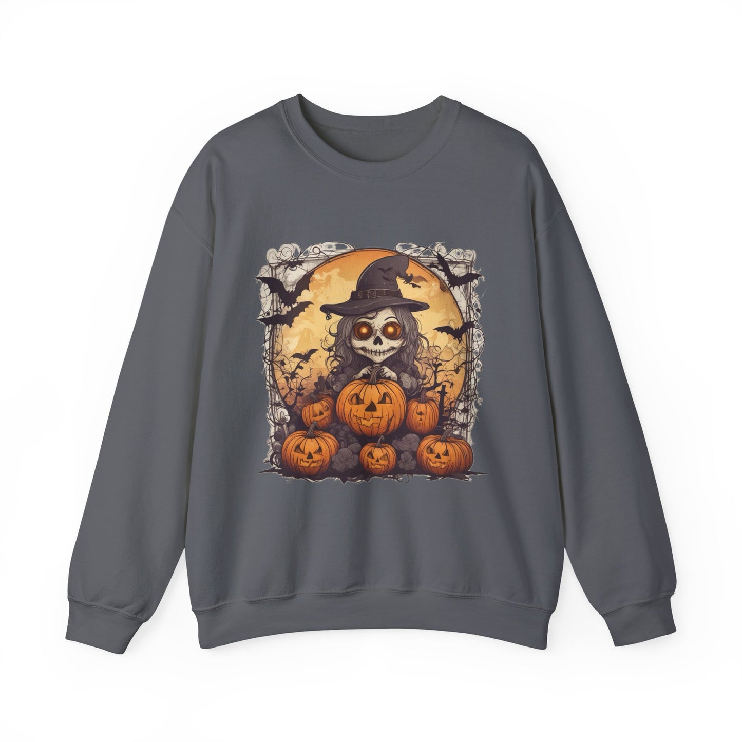 Spooky Witch Unisex Heavy Blend™ Crewneck Sweatshirt