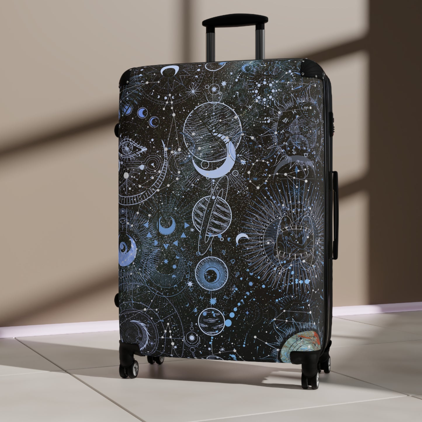 Cosmic Suitcases - Stylish Space-Themed