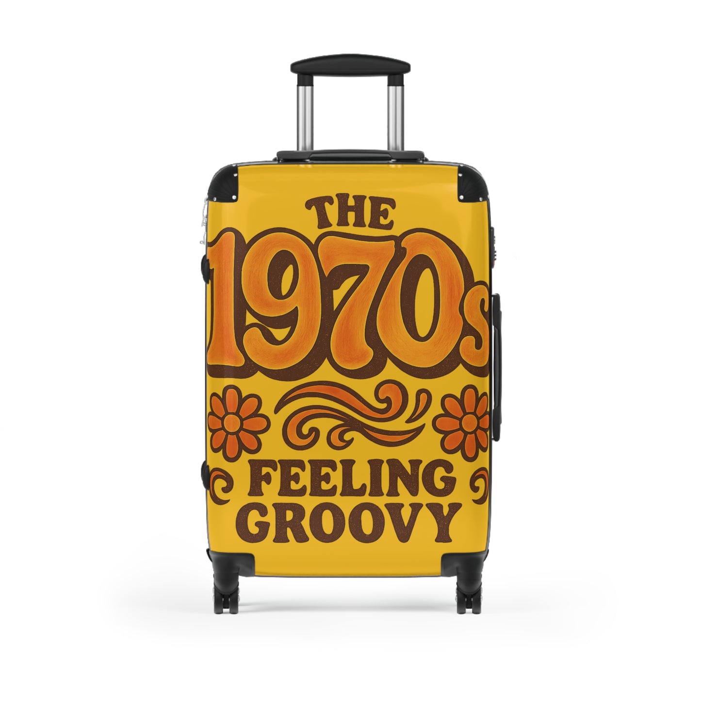 Retro 1970s Suitcase - Groovy Travel Luggage