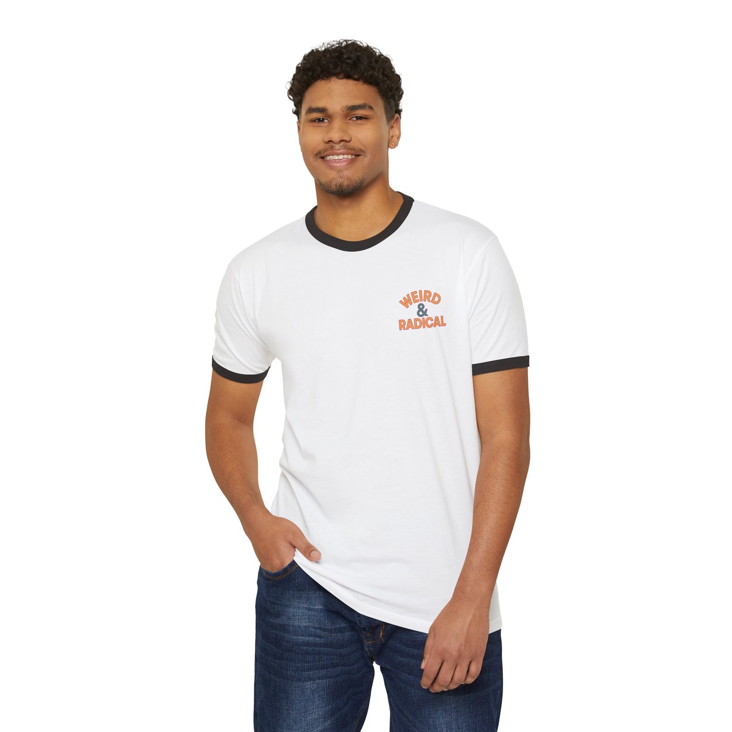 Retro 80s Unisex Ringer T-Shirt | Weird & Radical Graphic Tee