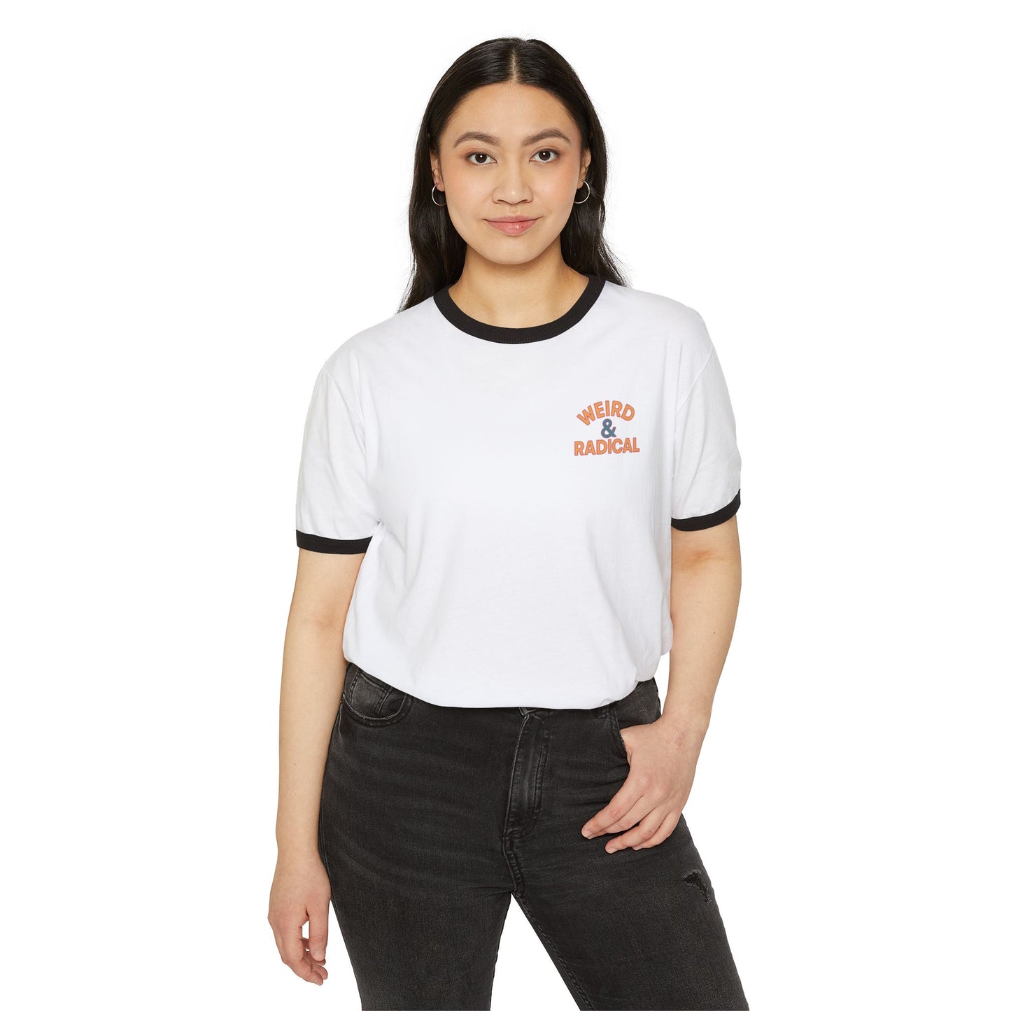 Retro 80s Unisex Ringer T-Shirt | Weird & Radical Graphic Tee