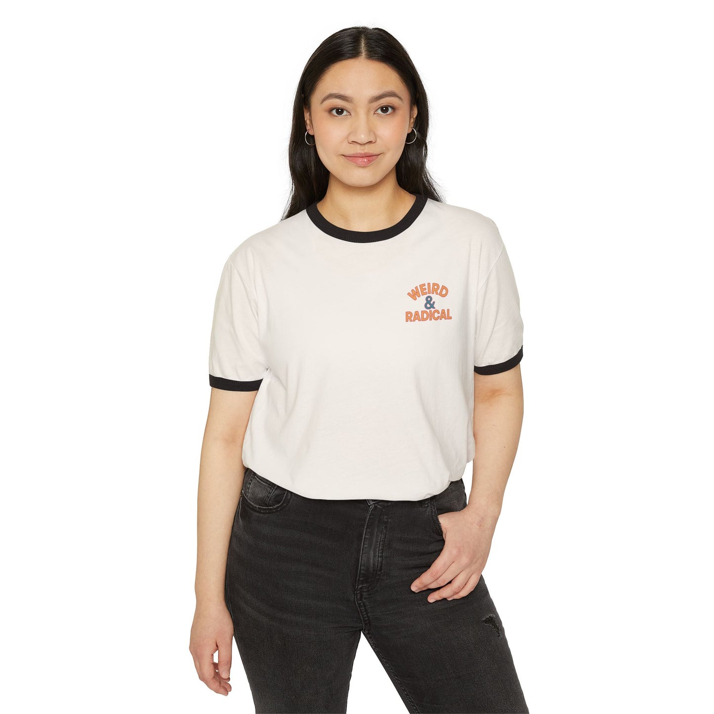 Retro 80s Unisex Ringer T-Shirt | Weird & Radical Graphic Tee