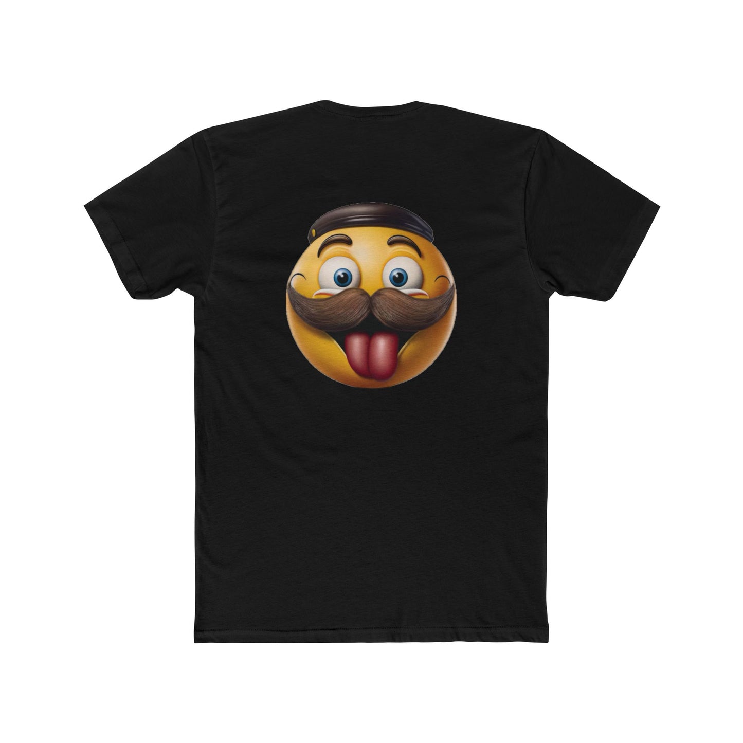 Smiley Mustache Emoji Unisex Tee