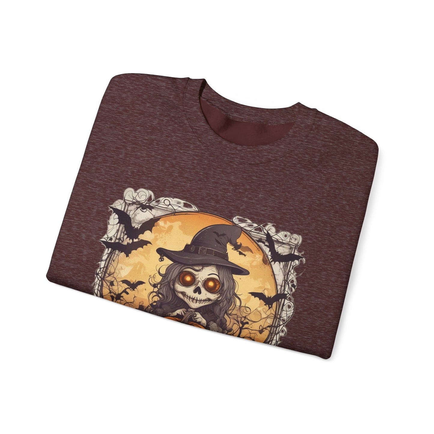 Spooky Witch Unisex Heavy Blend™ Crewneck Sweatshirt