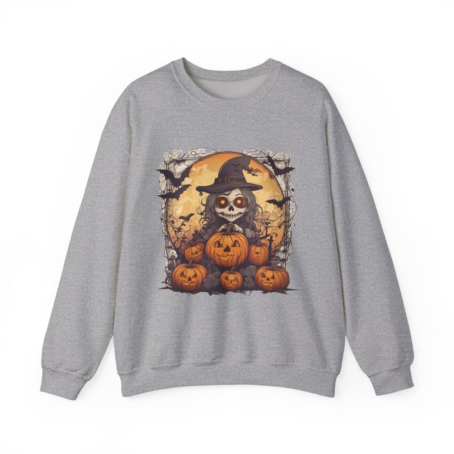 Spooky Witch Unisex Heavy Blend™ Crewneck Sweatshirt