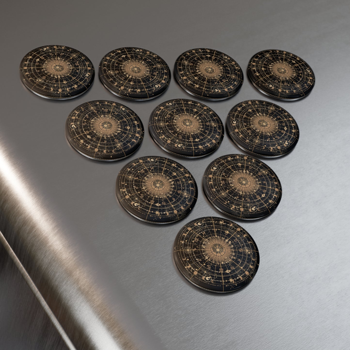 Astrology Button Magnet Set - Celestial Decor for Home, Gifts for Astrology Magnet