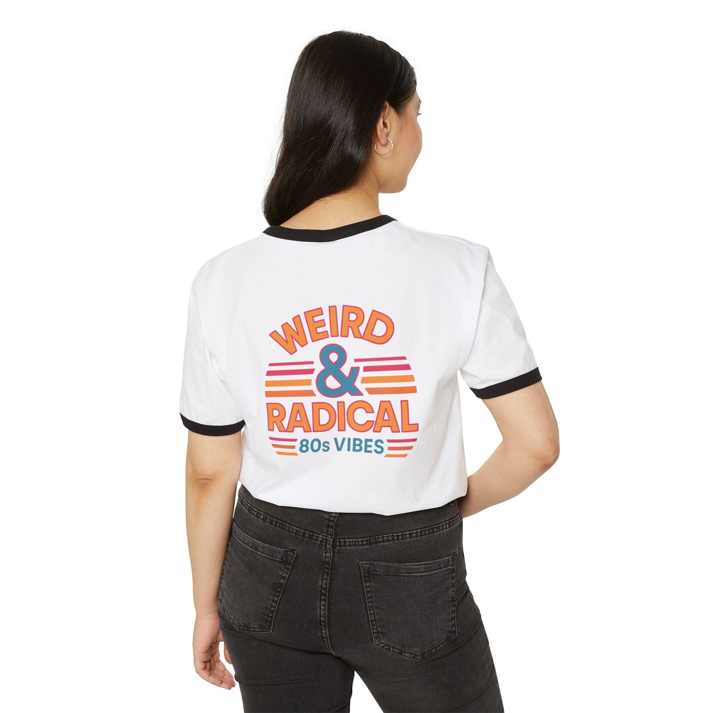 Retro 80s Unisex Ringer T-Shirt | Weird & Radical Graphic Tee