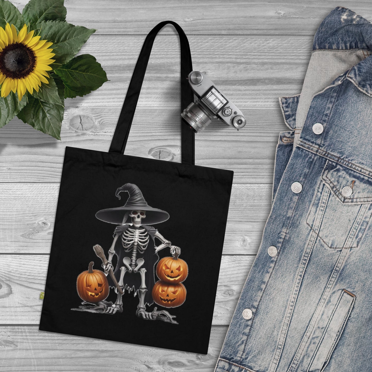 Organic Cotton Trick or Treat Tote Bag