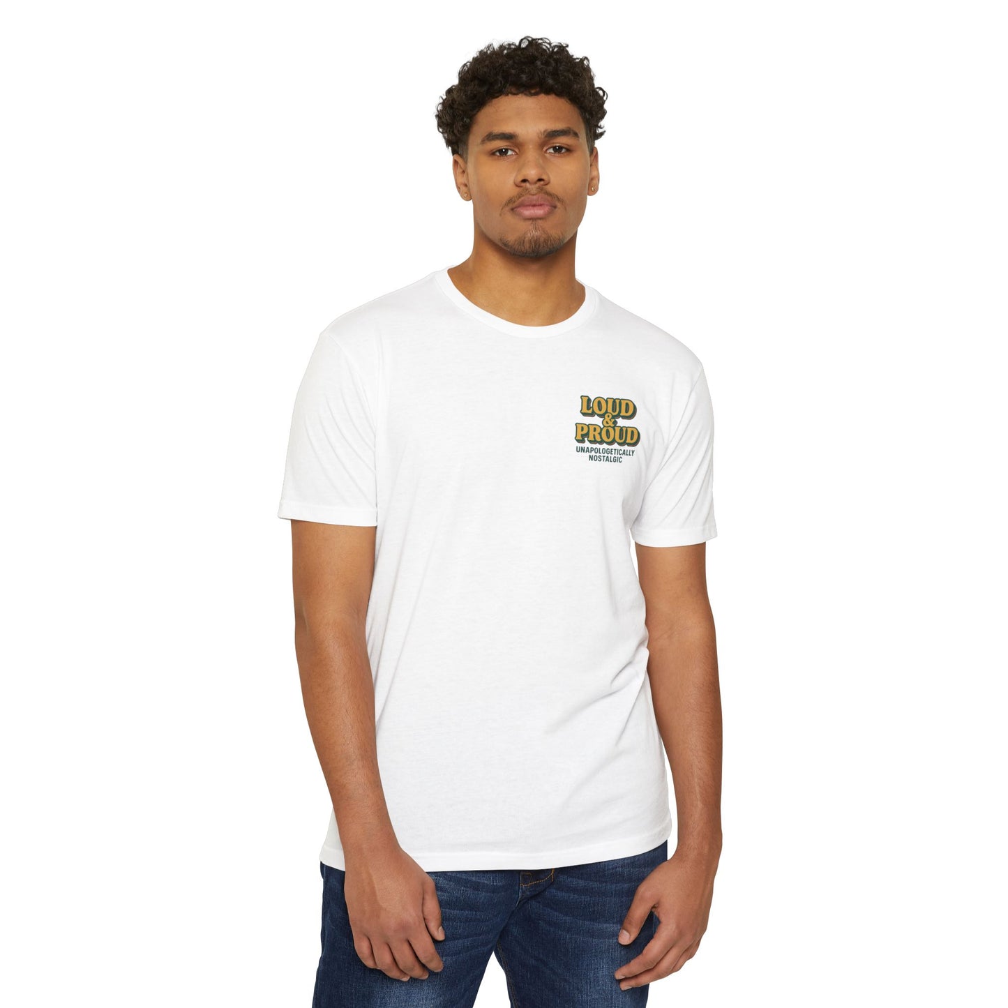 Loud & Proud Unisex Jersey T-Shirt - Vintage Nostalgia