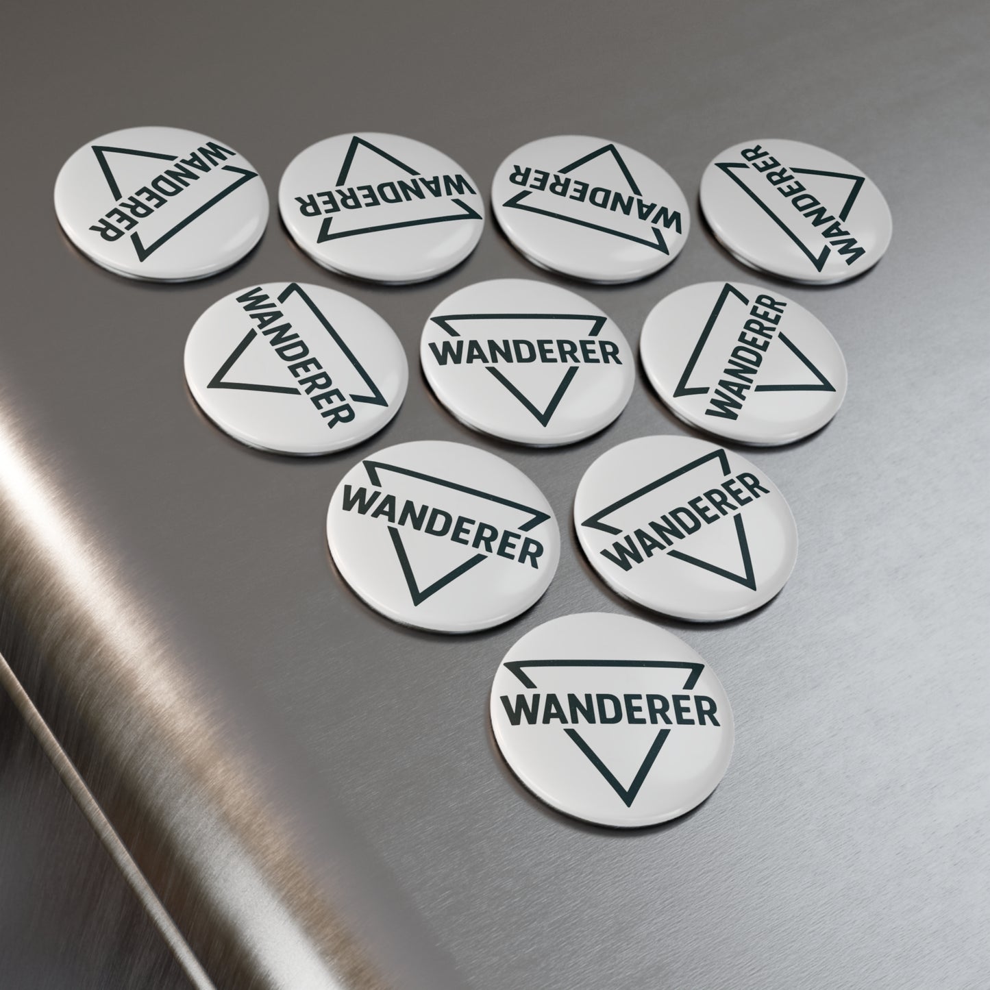 Wanderer Button Magnet, Travel Decor, Adventure Gift