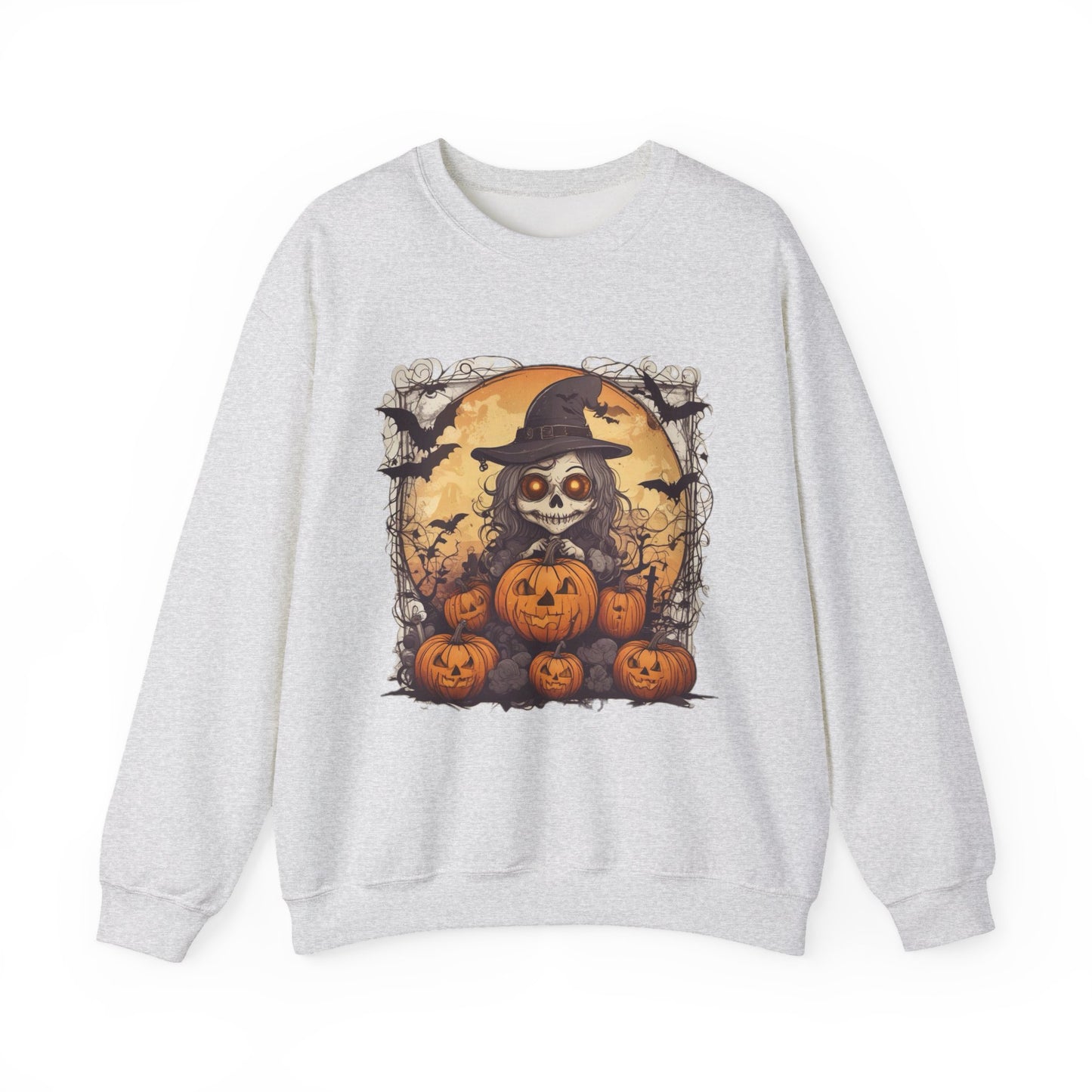 Spooky Witch Unisex Heavy Blend™ Crewneck Sweatshirt