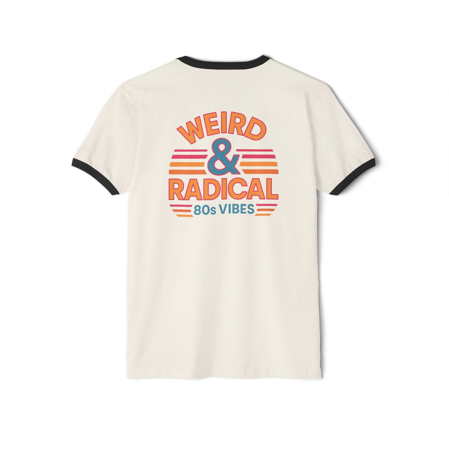 Retro 80s Unisex Ringer T-Shirt | Weird & Radical Graphic Tee