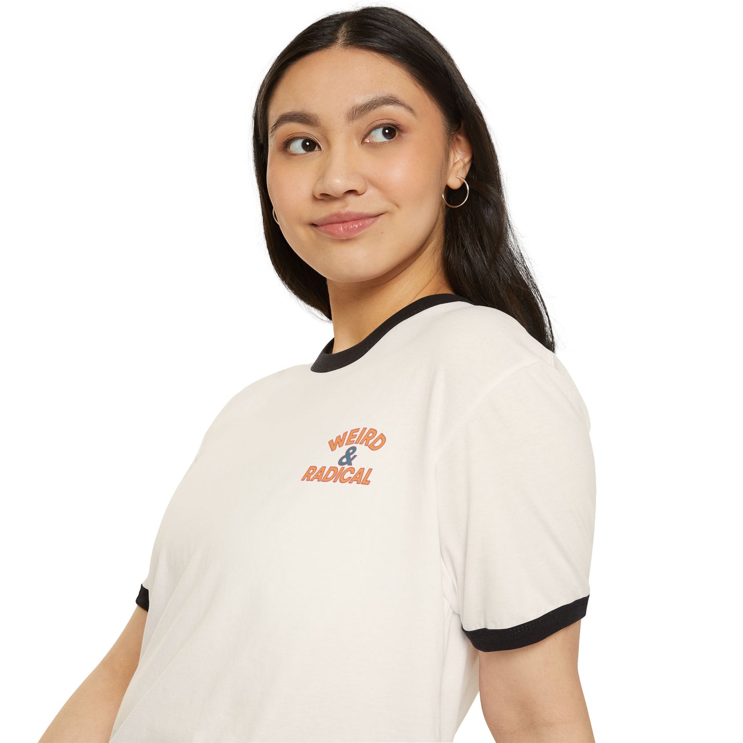 Retro 80s Unisex Ringer T-Shirt | Weird & Radical Graphic Tee