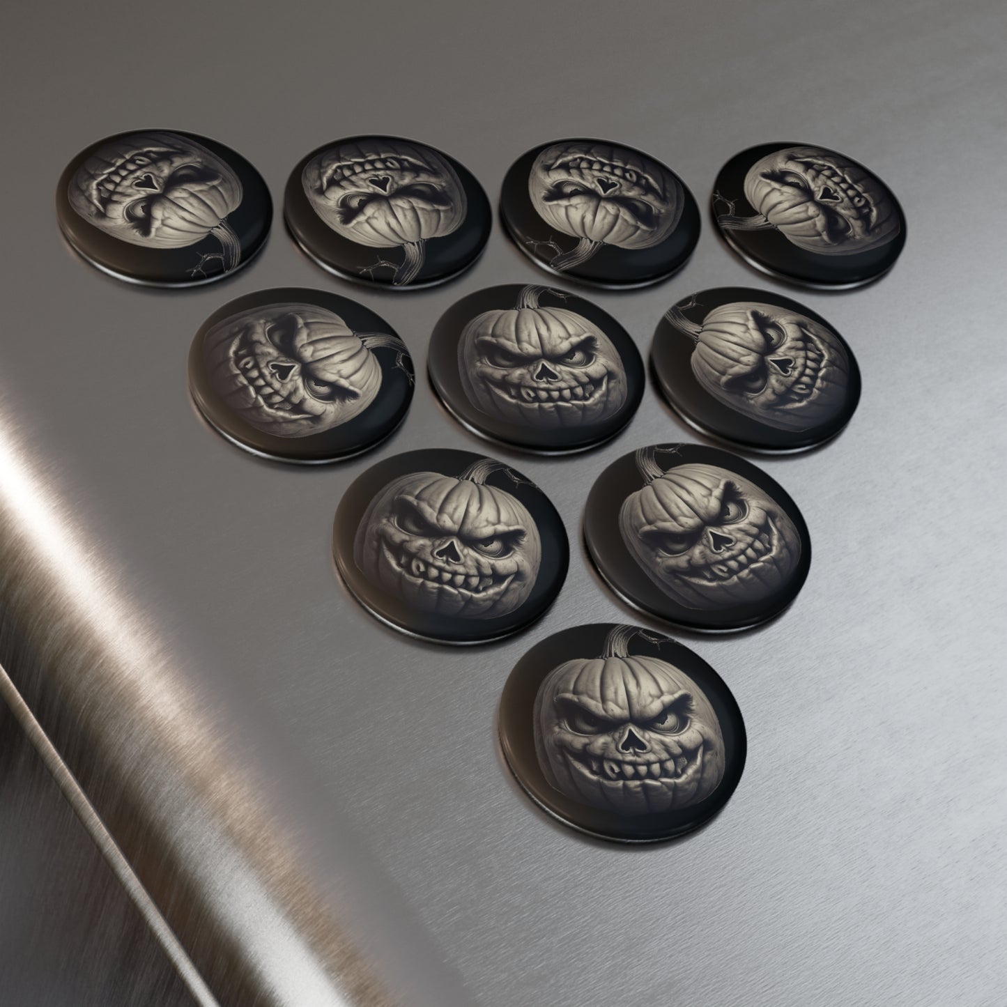 Halloween Skull Pumpkin Magnet, Fun Fridge Decor, Spooky Gift, Trick or Treat