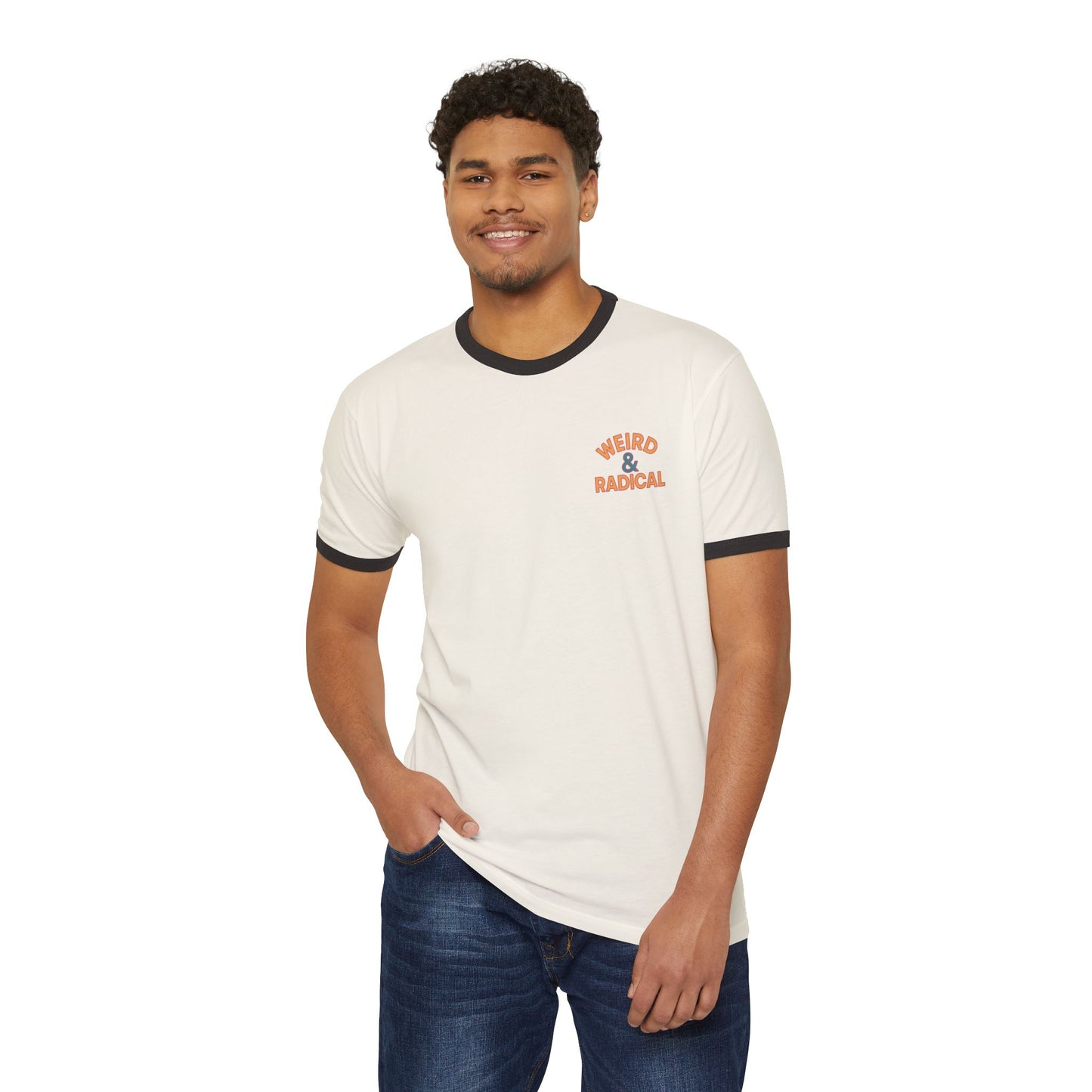 Retro 80s Unisex Ringer T-Shirt | Weird & Radical Graphic Tee