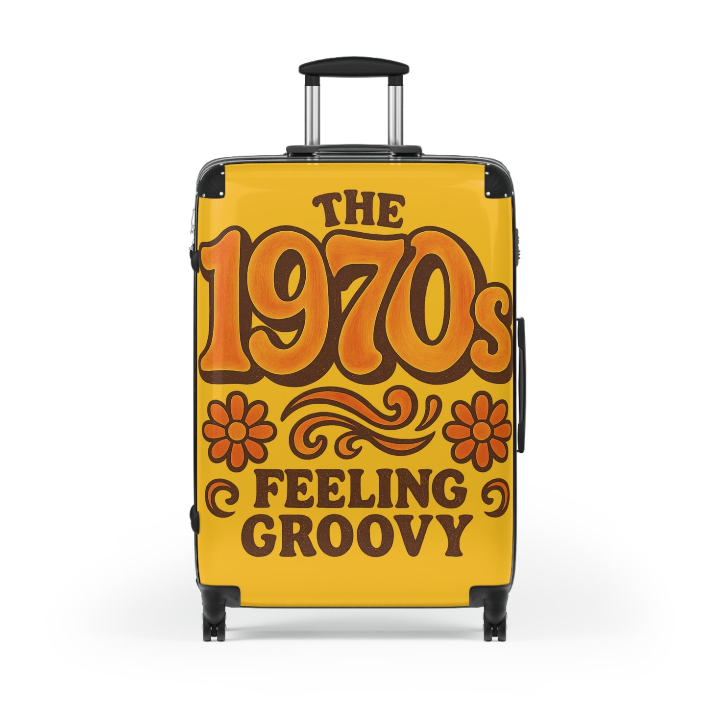 Retro 1970s Suitcase - Groovy Travel Luggage