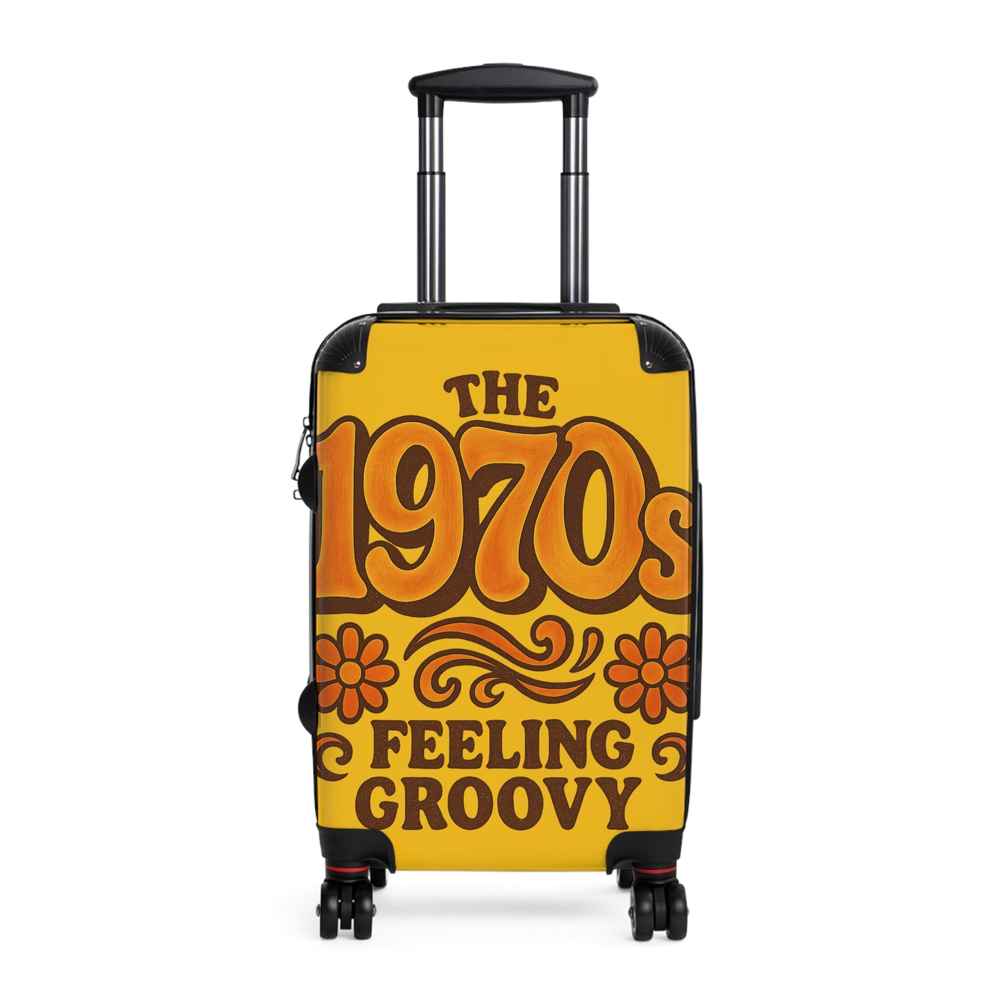 Retro 1970s Suitcase - Groovy Travel Luggage