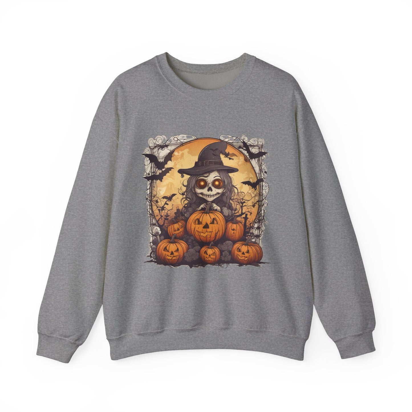 Spooky Witch Unisex Heavy Blend™ Crewneck Sweatshirt