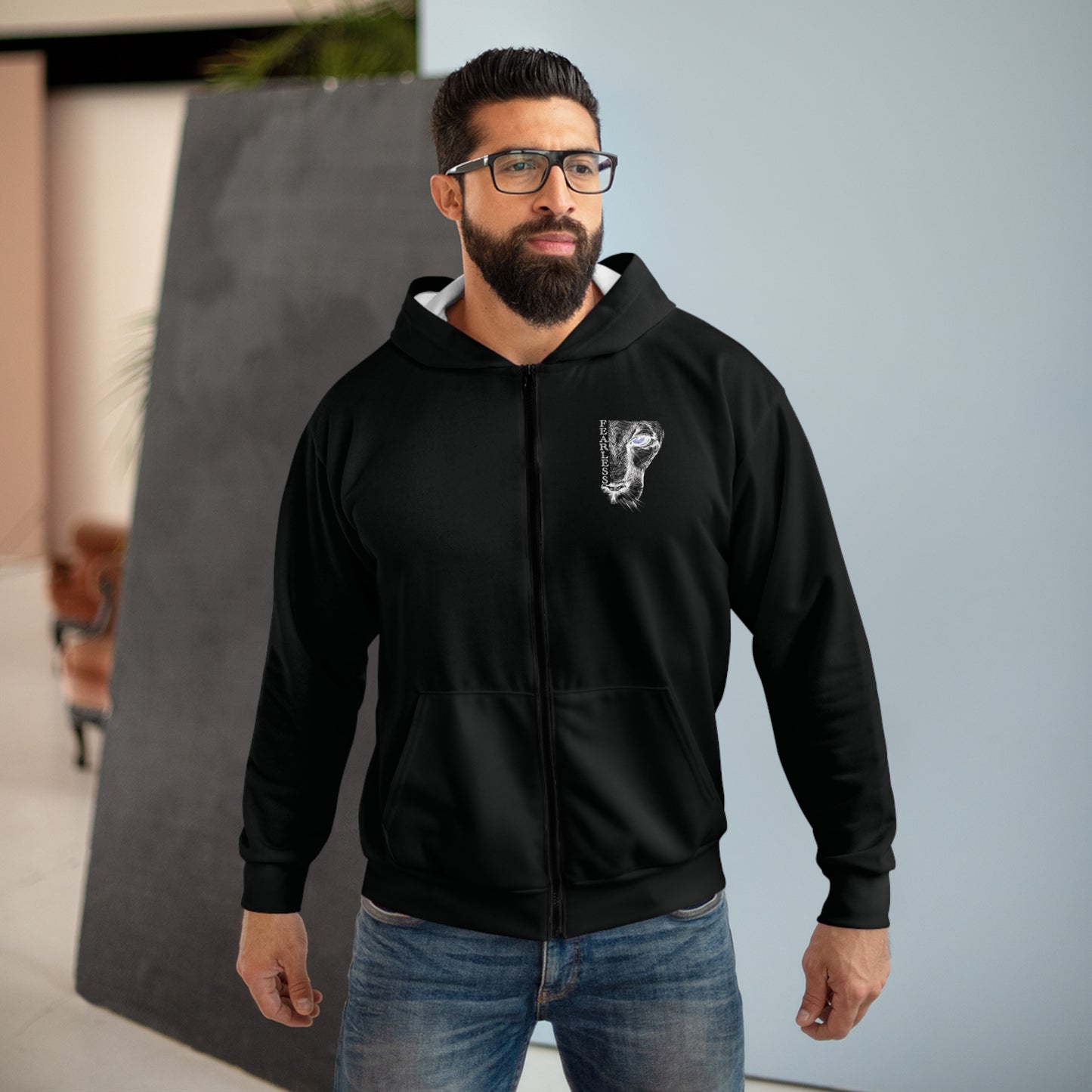 Fearless Unisex Zip Hoodie