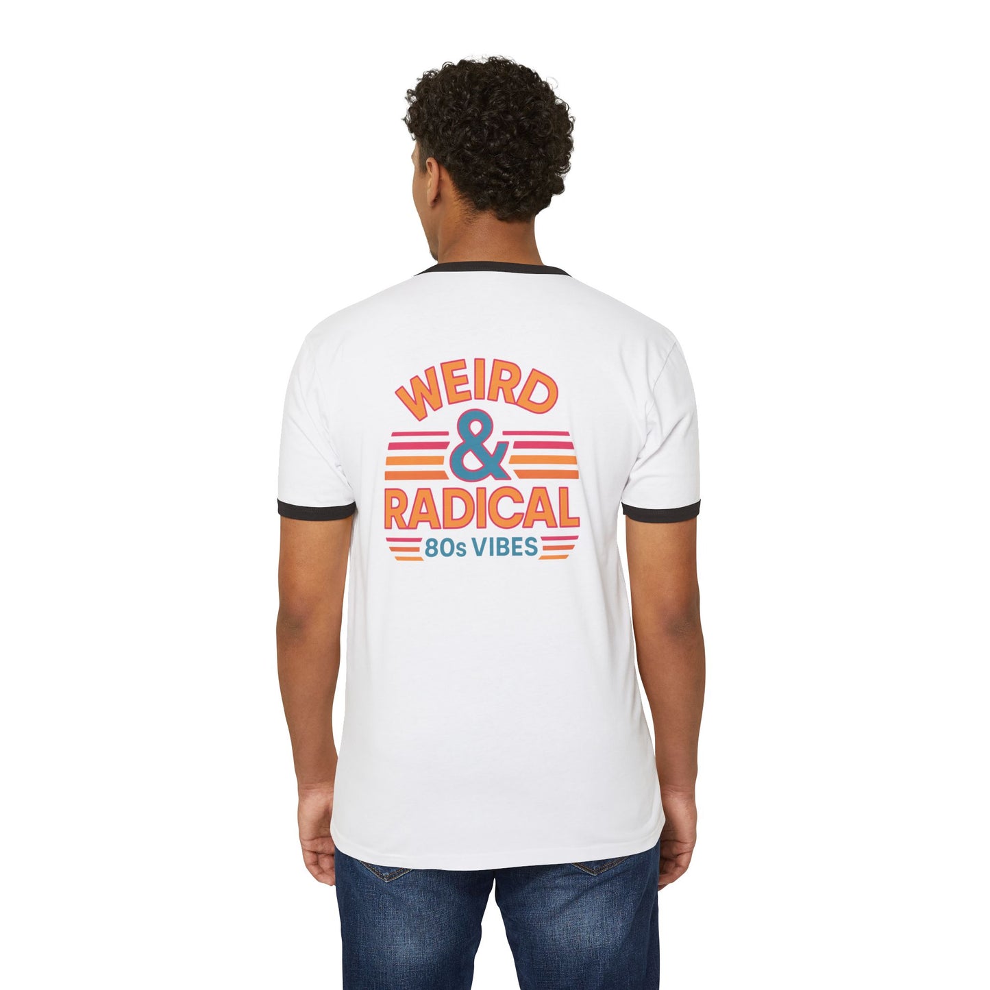 Retro 80s Unisex Ringer T-Shirt | Weird & Radical Graphic Tee