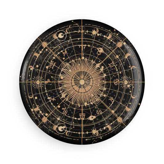 Astrology Button Magnet Set - Celestial Decor for Home, Gifts for Astrology Magnet