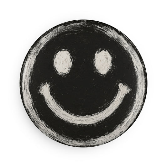 Smiley Face Button Magnet - Fun Fridge Decor, Cute Gift