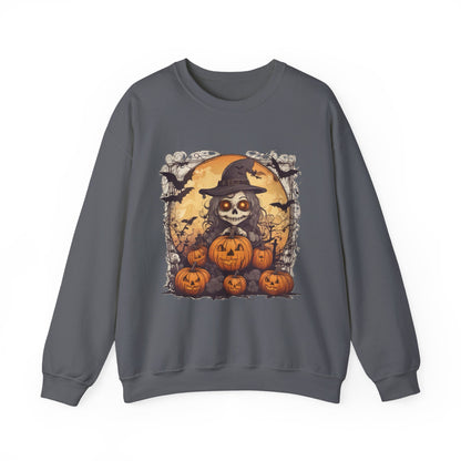 Spooky Witch Unisex Heavy Blend™ Crewneck Sweatshirt