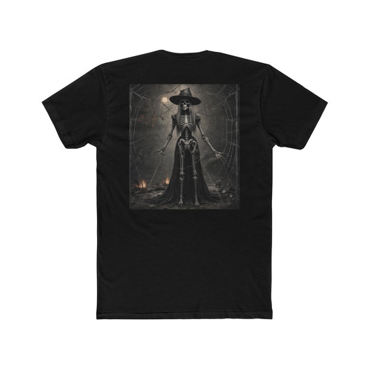 Halloween-Themed Unisex Crew Tee, Spooky Skull Tee,