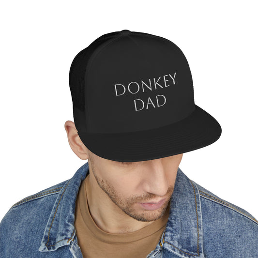 Donkey Dad Embroidered 5 Panel Trucker Cap