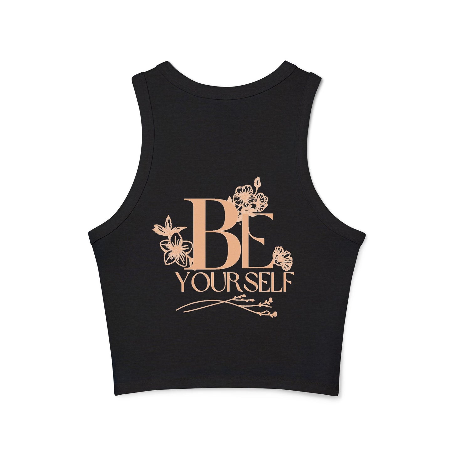 Be yourself Women's Micro Rib Racer Tank Top