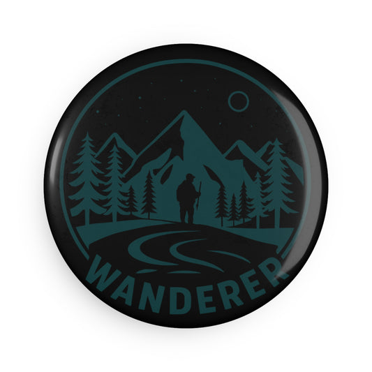 Adventure-Inspired Wanderer Button Magnet Set - Unique Decor for Nature Lovers, Camping Accessories