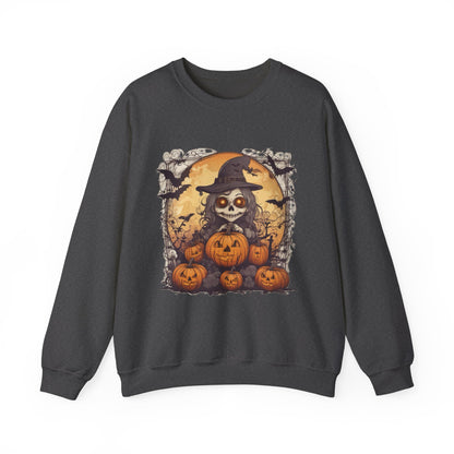 Spooky Witch Unisex Heavy Blend™ Crewneck Sweatshirt