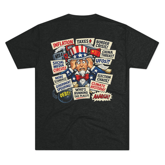 USA Crisis Comic 1 Tri-Blend Crew Tee