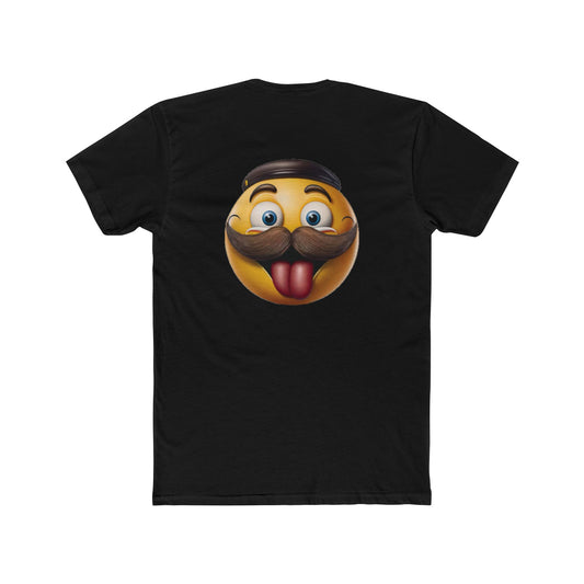 Smiley Mustache Emoji Unisex Tee