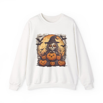 Spooky Witch Unisex Heavy Blend™ Crewneck Sweatshirt