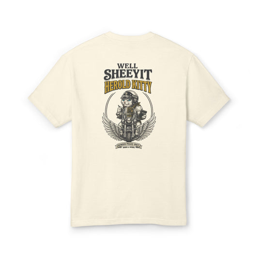 Harold Kitty Well Sheeyit Biker Graphic Tee