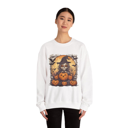 Spooky Witch Unisex Heavy Blend™ Crewneck Sweatshirt