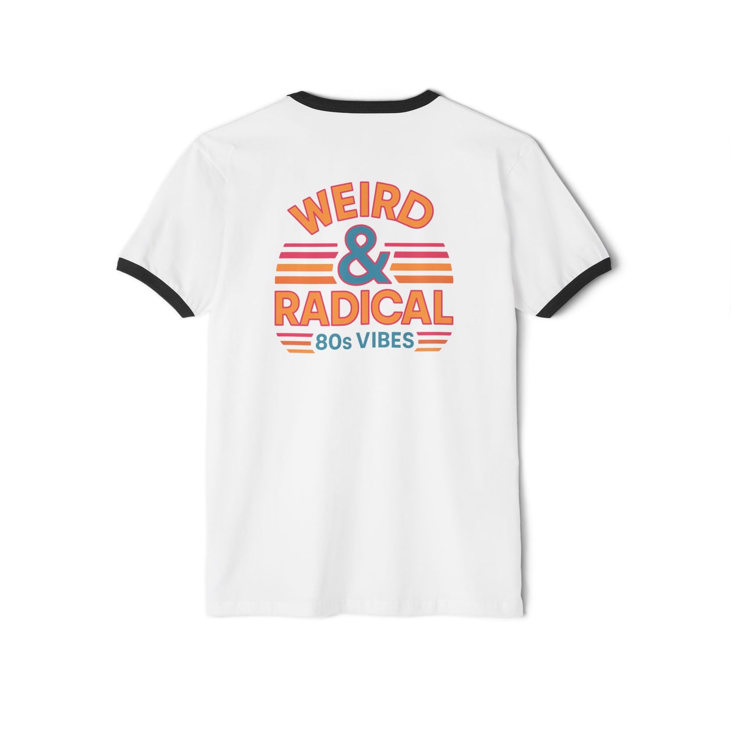 Retro 80s Unisex Ringer T-Shirt | Weird & Radical Graphic Tee