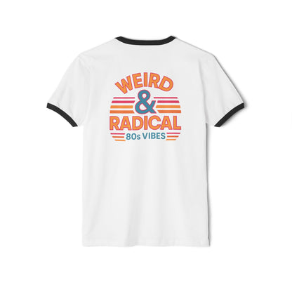 Retro 80s Unisex Ringer T-Shirt | Weird & Radical Graphic Tee