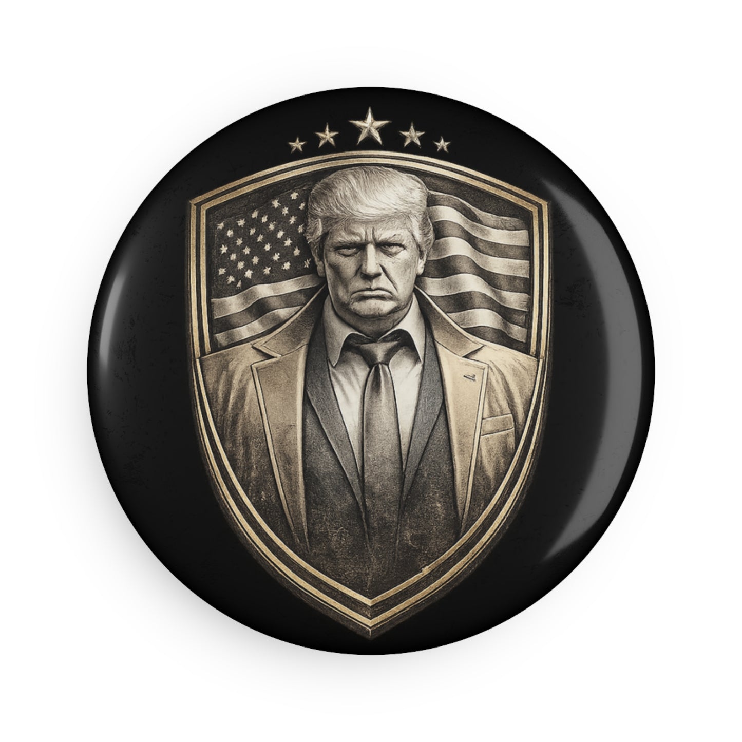 47th Boss Vintage Button Magnet