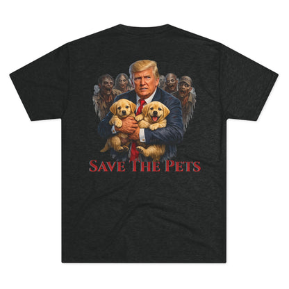 Save The Pets Comic 1 Tri-Blend Crew Tee