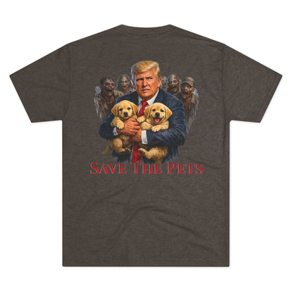 Save The Pets Comic 1 Tri-Blend Crew Tee