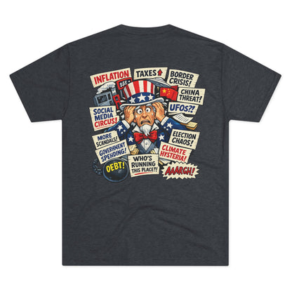 USA Crisis Comic 1 Tri-Blend Crew Tee