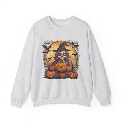 Spooky Witch Unisex Heavy Blend™ Crewneck Sweatshirt