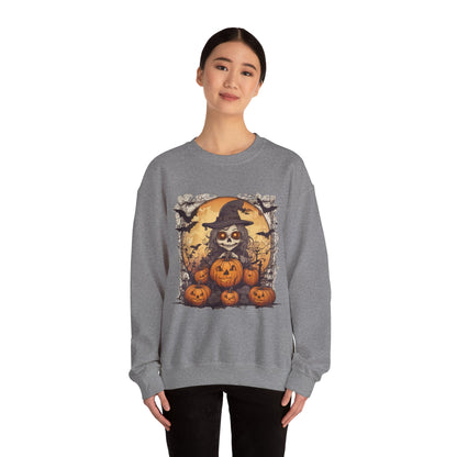 Spooky Witch Unisex Heavy Blend™ Crewneck Sweatshirt