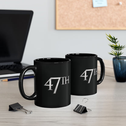 47th Black Mug