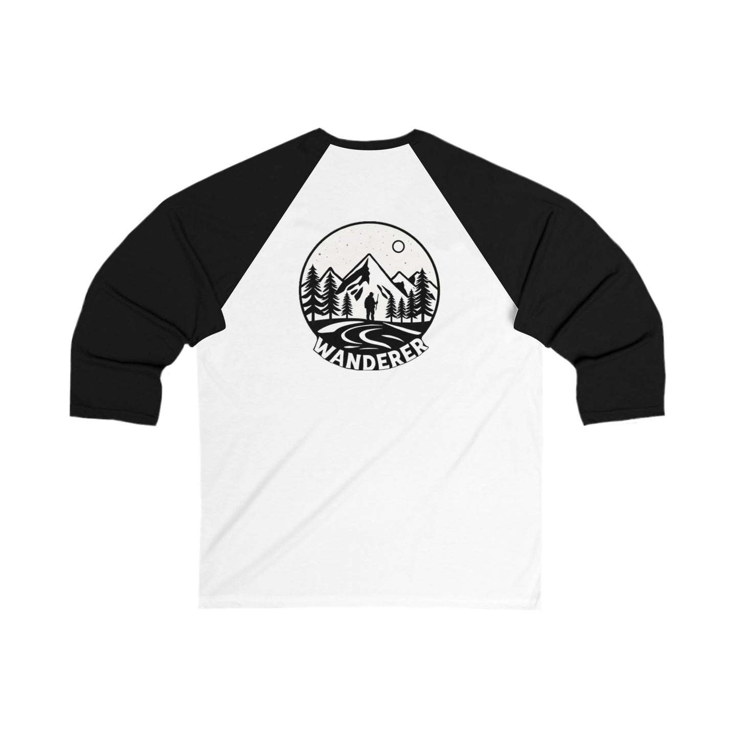 Wanderer Unisex 3\4 Sleeve Baseball Tee