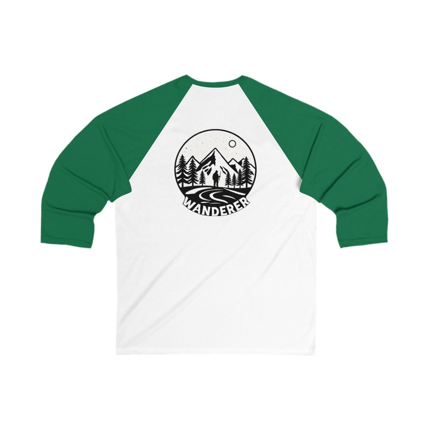 Wanderer Unisex 3\4 Sleeve Baseball Tee