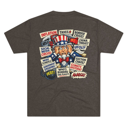 USA Crisis Comic 1 Tri-Blend Crew Tee